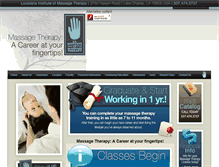 Tablet Screenshot of lamassageschool.com